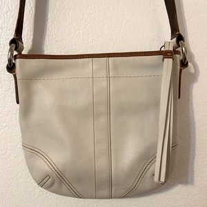 VINTAGE White COACH Crossbody Purse